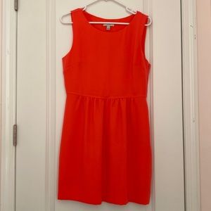 Vibrant Neon Coral Jcrew Dress